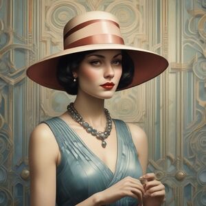 Chic Pink and Cream Art Print